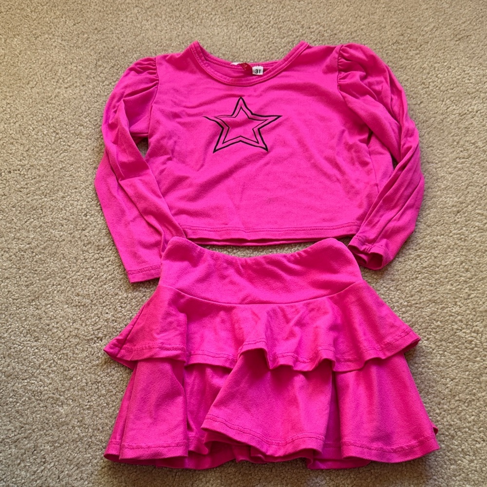 Pink Star Kids Matching Set